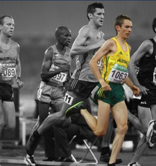 David McNeill in his olympic race