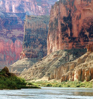 Grand Canyon from the river view, as inspiration
